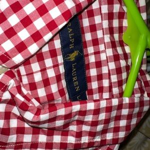 Mens L polo button up